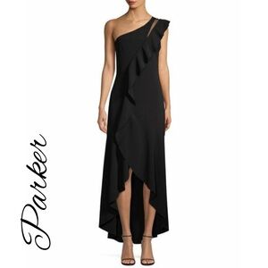Parker Black Anne One-Shoulder Gown